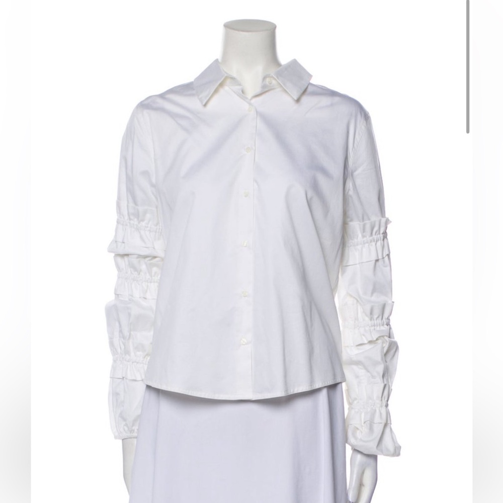 Alexis Ruffle Sleeve Button Down